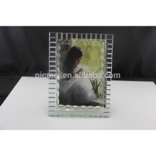 Promotional various latest design crystal glass picture photo frame